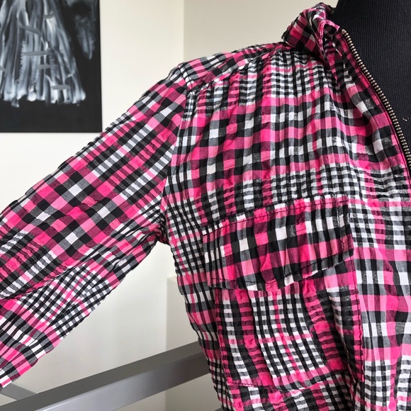 Pink plaid GANNI jumpsuit Size Small (DK 34) - Picture 7 of 12